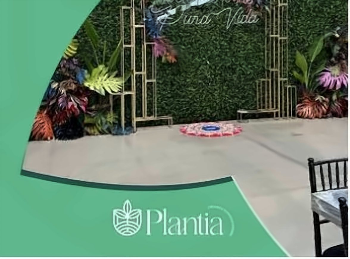 Fondo de follaje para evento