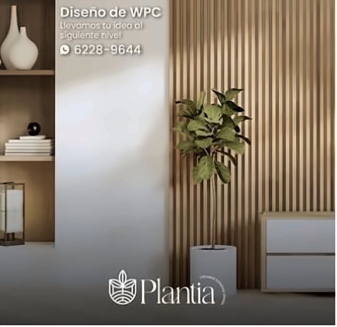 Panel WPC en interior